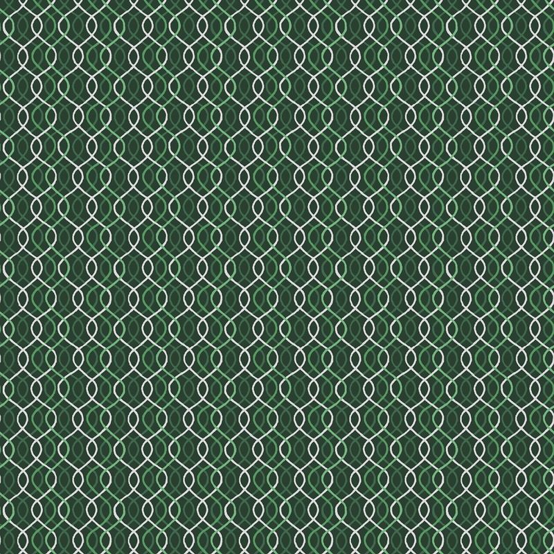 Merry Mix - METALLIC - Geometric - Green
