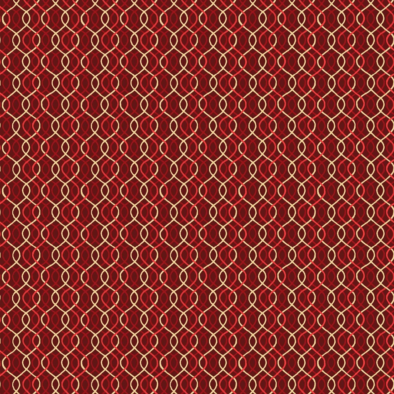 Merry Mix - METALLIC - Geometric - Red