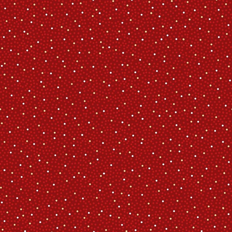 Merry Mix - METALLIC - Dots - Red
