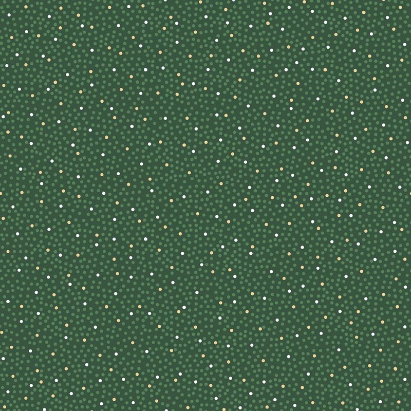Merry Mix - METALLIC - Dots - Green