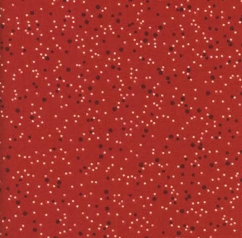 108" Wide Flannel - Dotted Red