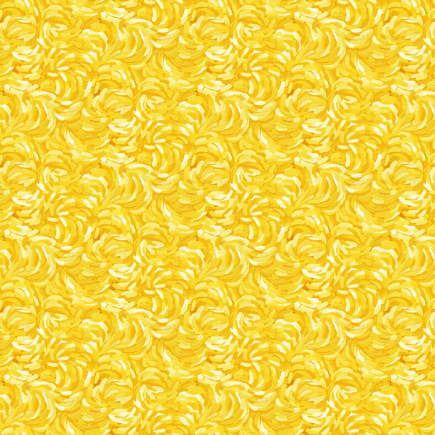 Starry Night - Brushstroke - Yellow