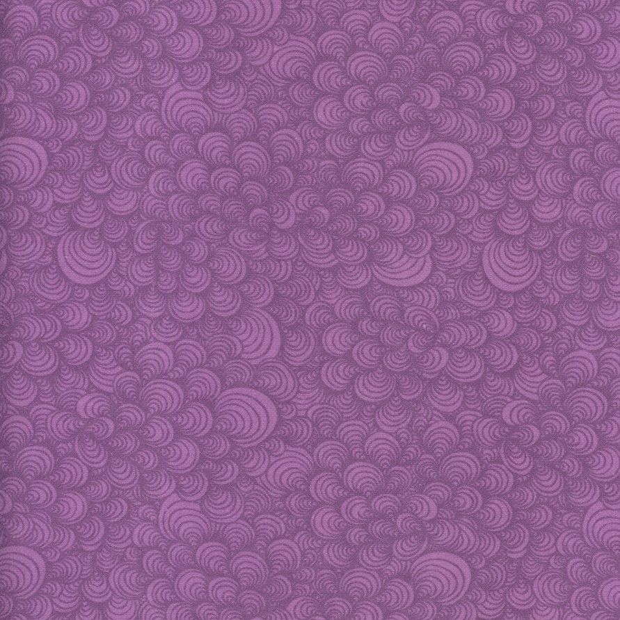 108" Wide Flannel - Swirly Magenta