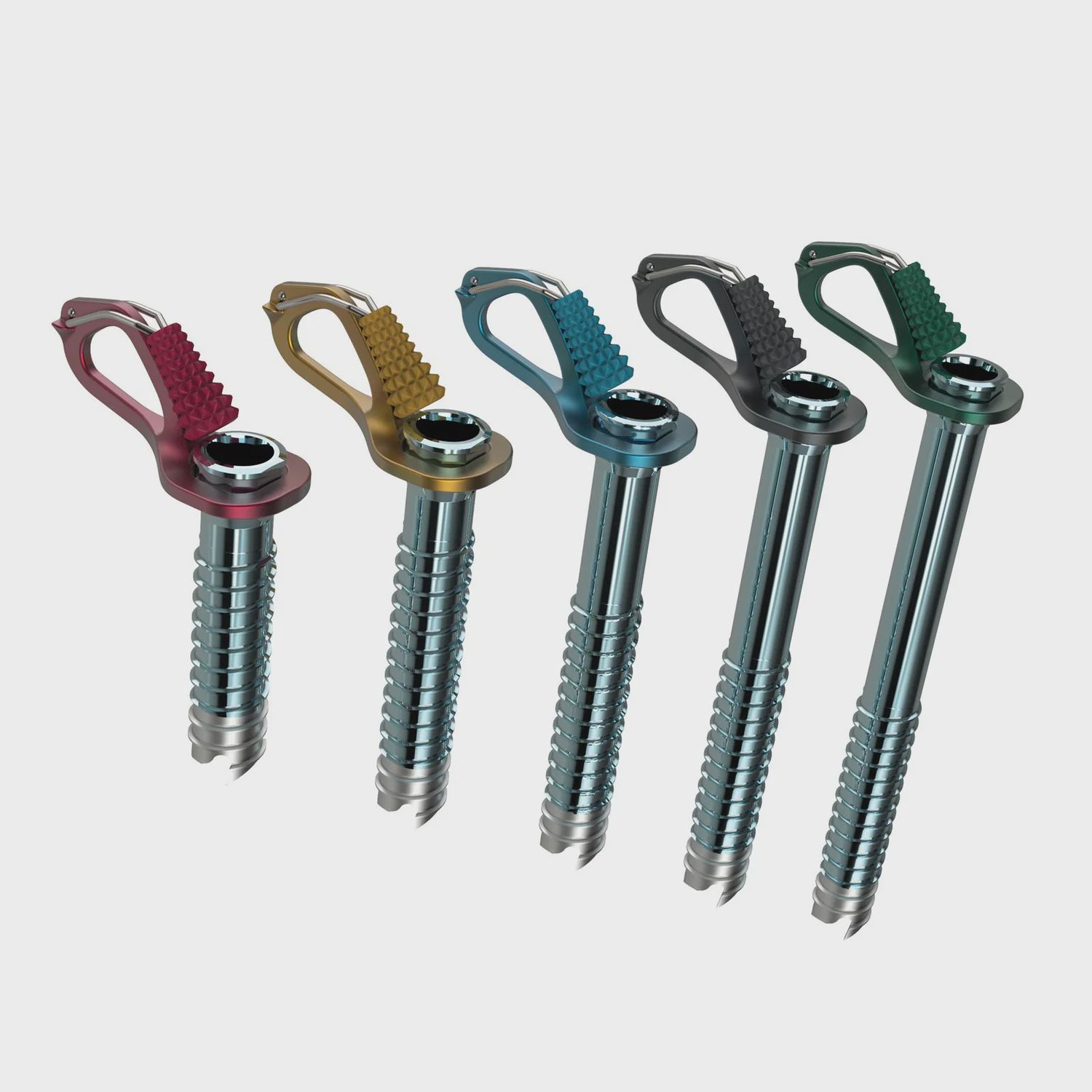 Blue Ice Aero Lite Ice Screw, Size: 10cm (Red)