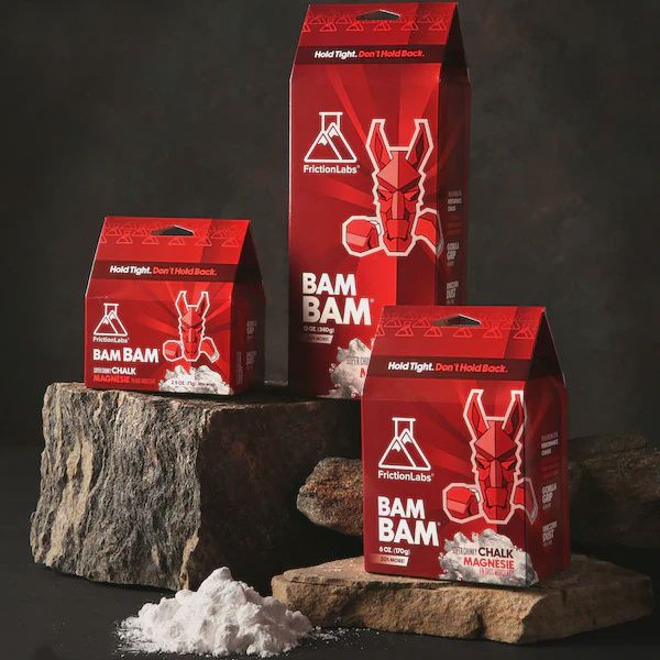 Friction Labs New Package 6oz &amp; 12oz Chalk, Size: Bam Bam 6oz.