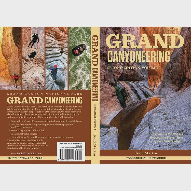 Grand Canyon Canyoneering 2024 Revised two volumes Guidebook