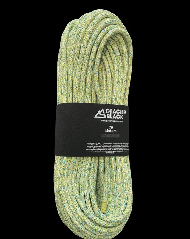 Glacier Black Cascade Trident 8.5mm x 70m Canyon Rope