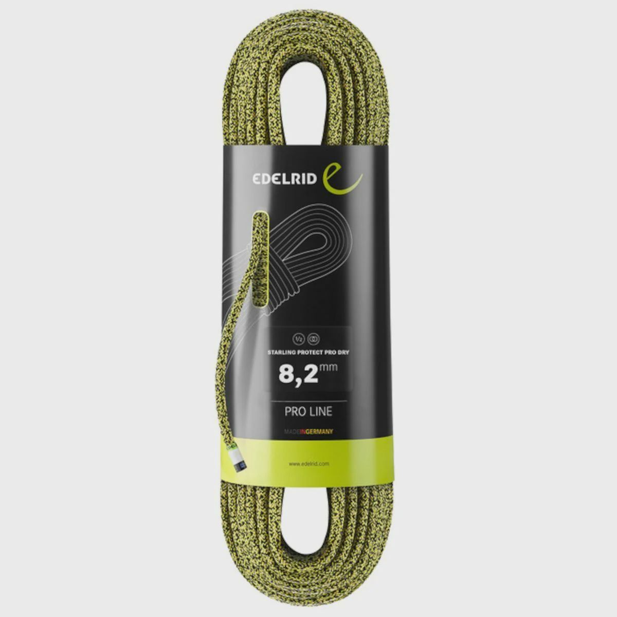 Edelrid Starling Protect Pro Dry 8.2mm, Color: Yellow-Night, Size: 60 m