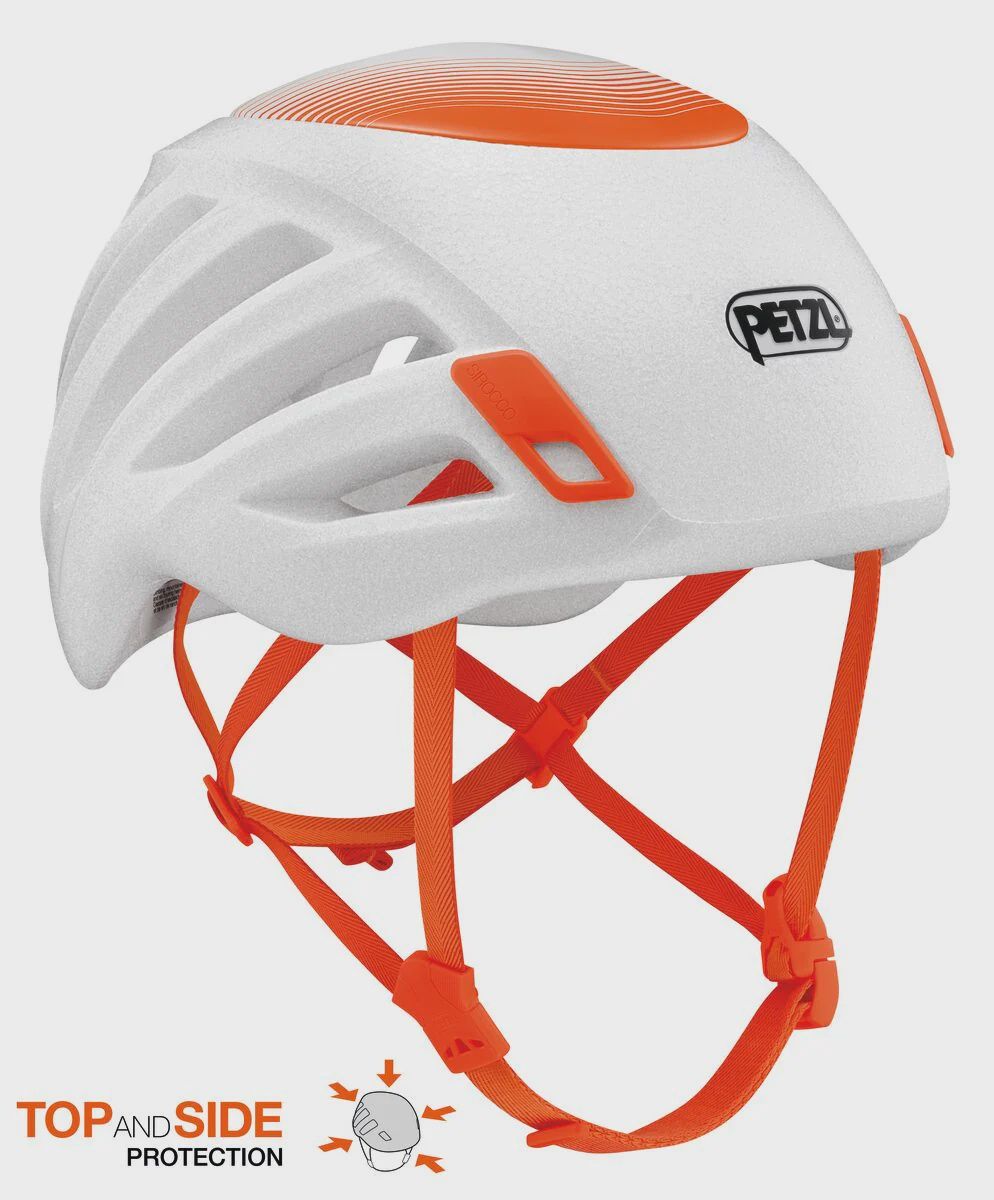 Petzl Sirocco Helmet, Color: White/Orange, Size: S/M