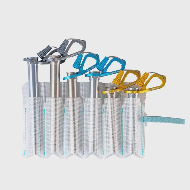Blue Ice Roll-Up ice screw holder