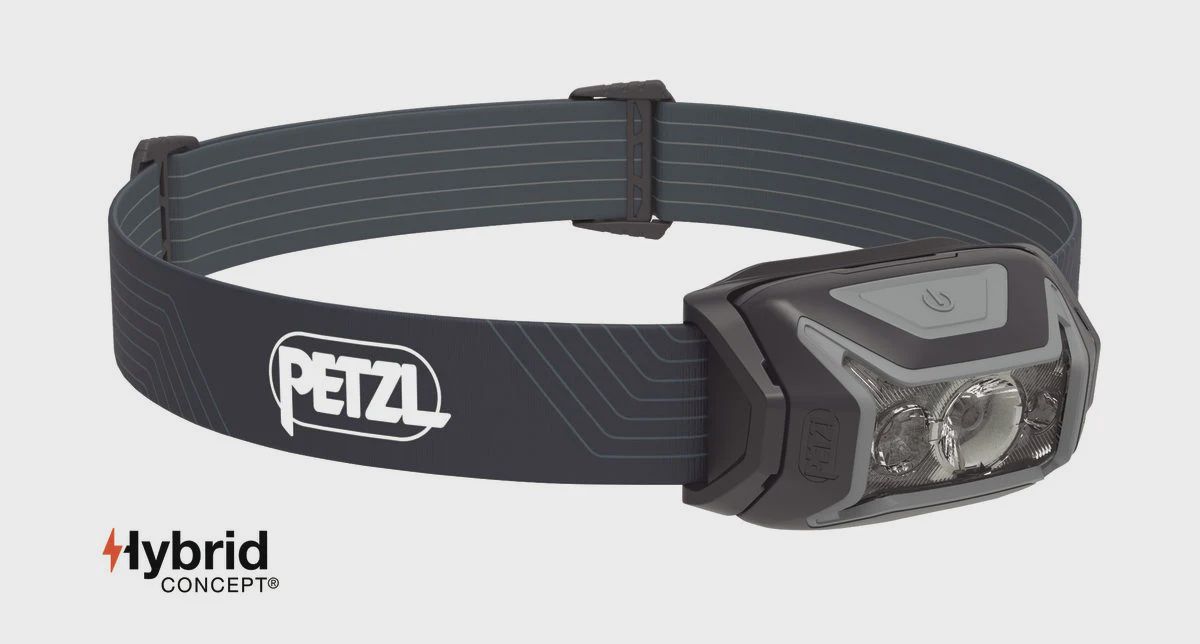 Petzl Actik 450 Lumen Headlamp, Color: Black