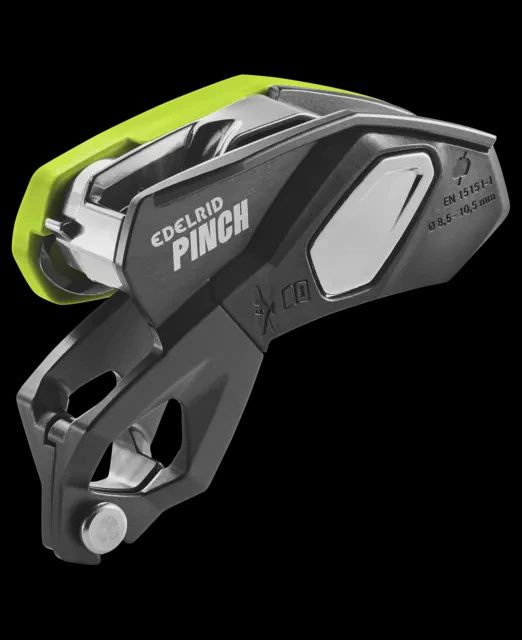 Edelrid Pinch Belay Device, Color: Gray