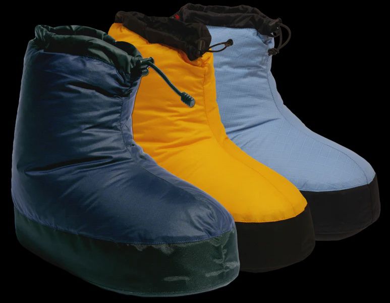 Western Mountaineering Down Booties, Color: Blue, Size: XS
