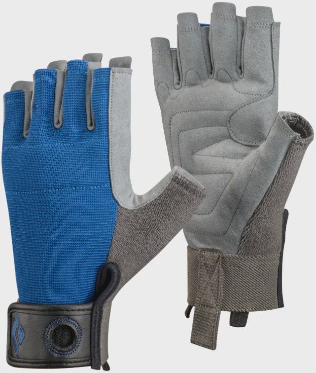 Black Diamond Crag Glove Half Finger, Color: Astral Blue, Size: xs