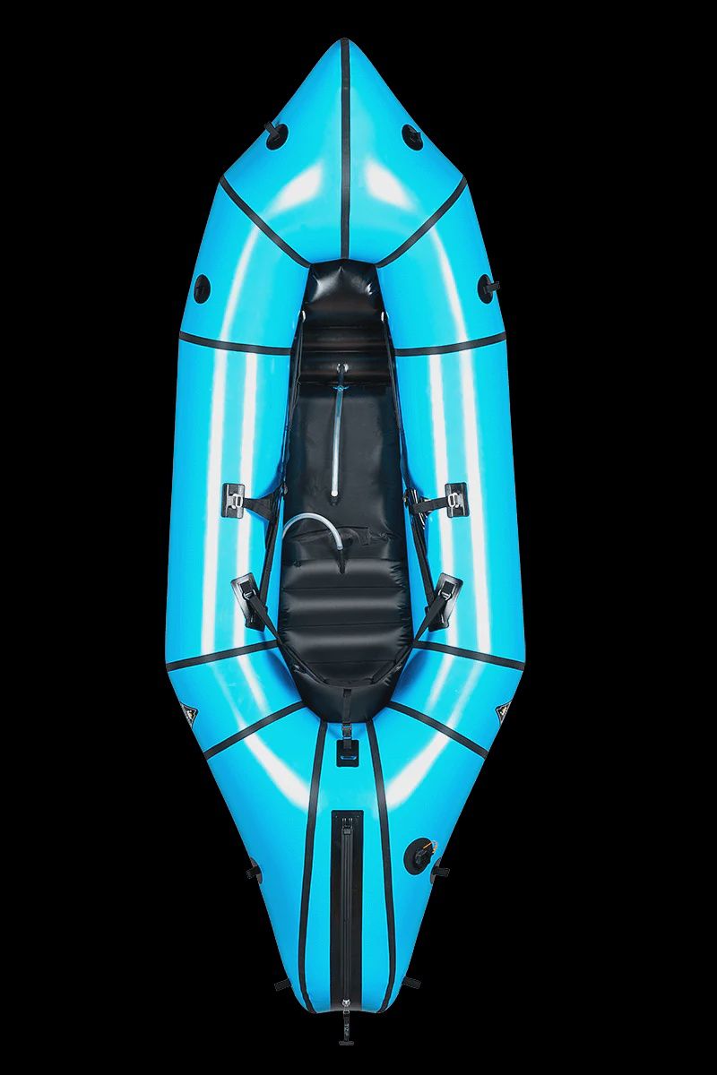 Alpacka Raft Gnarwhal, Option: Medium, 210d Arctic Blue, Self Bailing, Cargo Fly