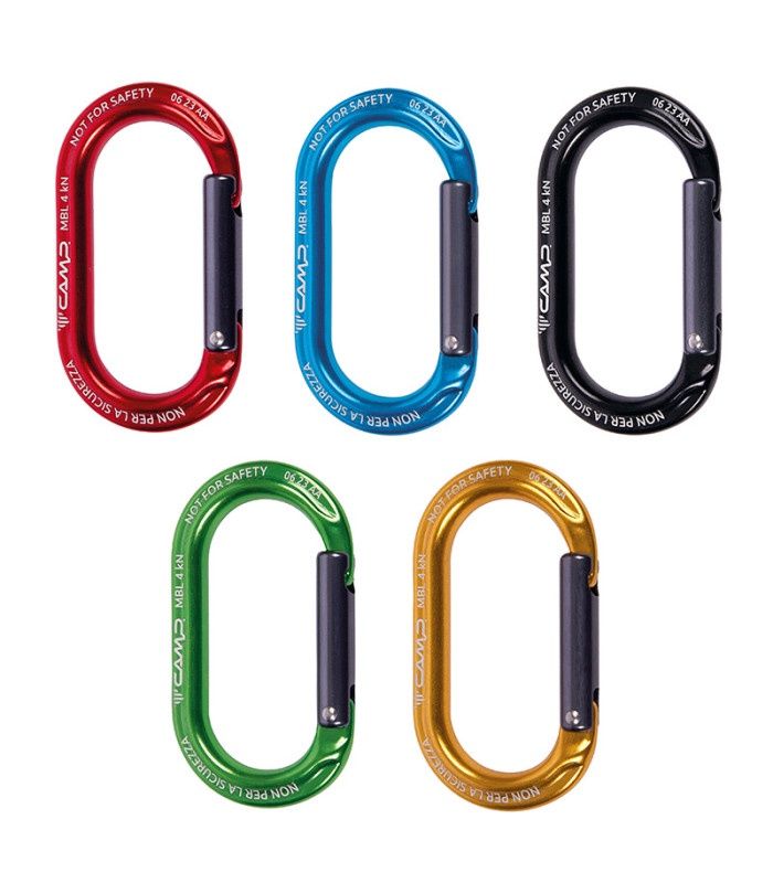 CAMP Ekto Accessory Carabiner reg &amp; lock, Carabiner gate type: Non-locking, Color: Red