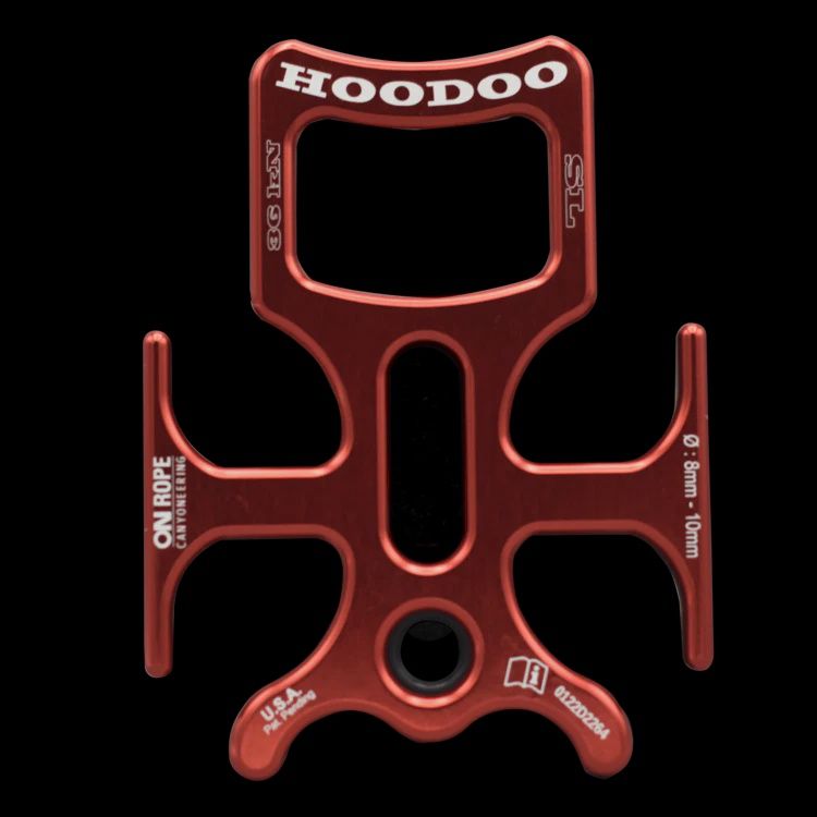On Rope Canyoneering Hoodoo Rappel Device (Assorted Colors), Color: assorted colors