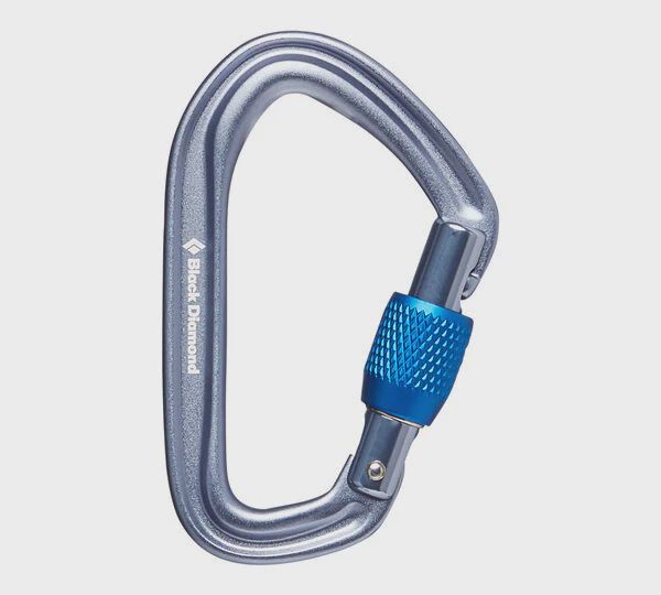 Black Diamond Hot Forge Screwgate Carabiner, Colors: Grey