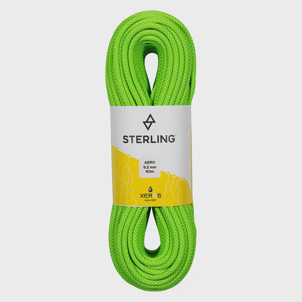 Sterling Aero 9.2mm Rope, Color: Green, Size: 70M