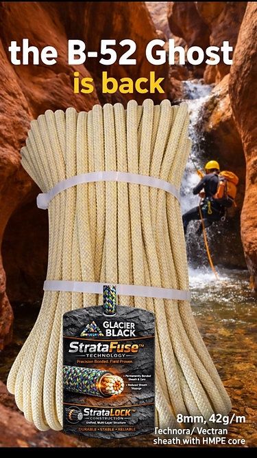 Glacier Black B52 Ghost 8mm x 70m