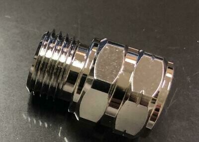 Hose Coupler 9/16-18 M to 3/8-24 F