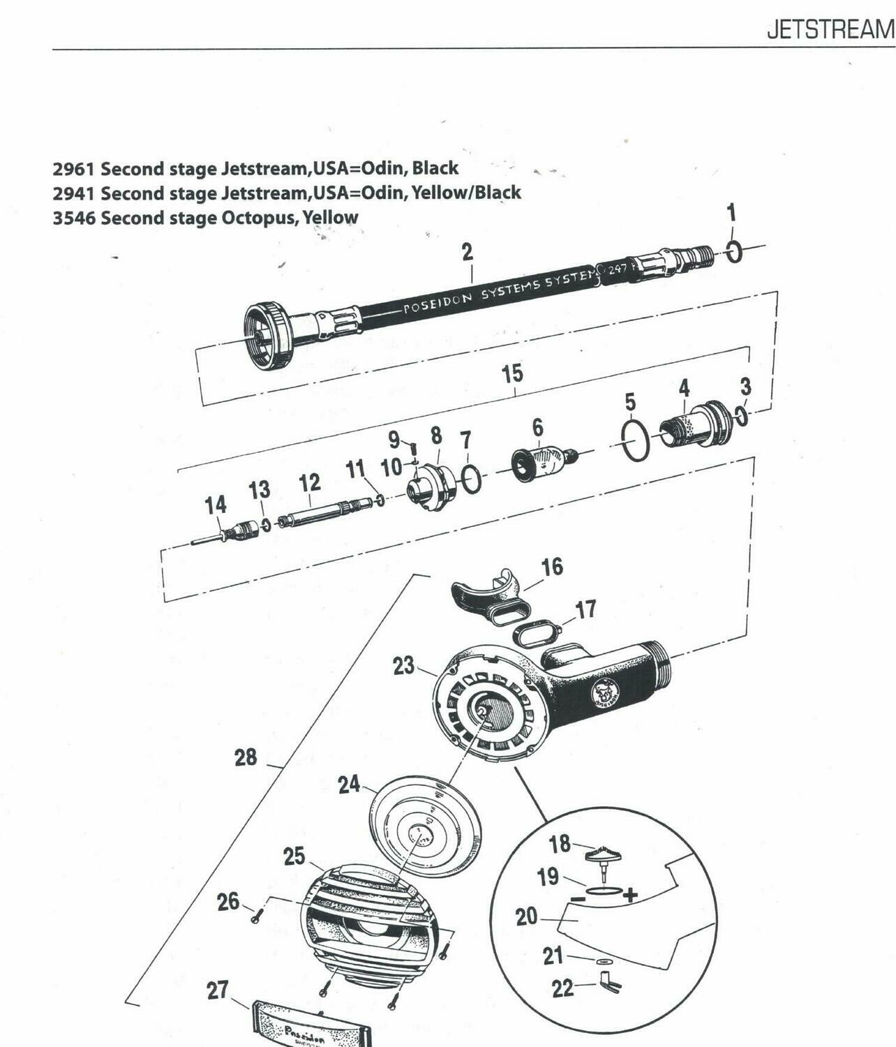 Poseidon Jetstream Parts Diagram