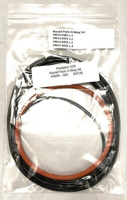Poseidon CCR Round Pack O-Ring Kit 0009-069