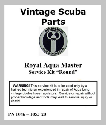 Aqua Lung Royal Aqua Master Service Kit #1053-20 &quot;Round Label&quot;
