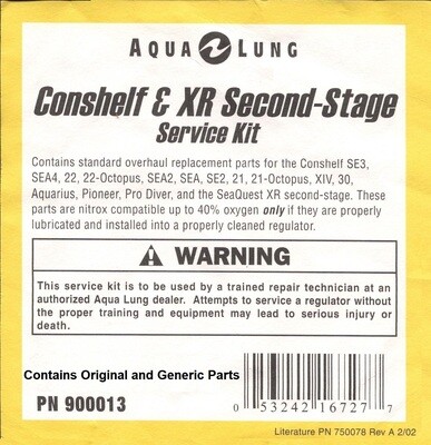 Aqua Lung/ Sea Quest - Conshelf, XR, SEA4 2nd Stage Kit #9000013