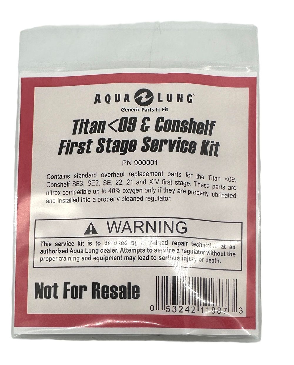 Aqau Lung Titan &lt;09 &amp; Conshelf 1st Stage Kit 900001