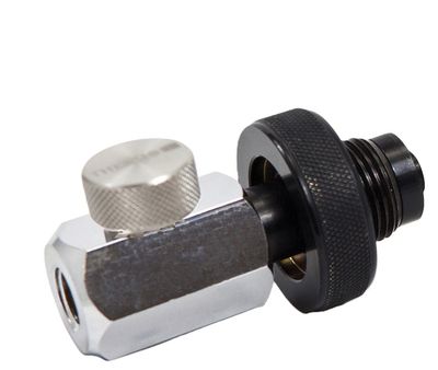 DIN Filler to Bleed Block 1/4 NPT-F