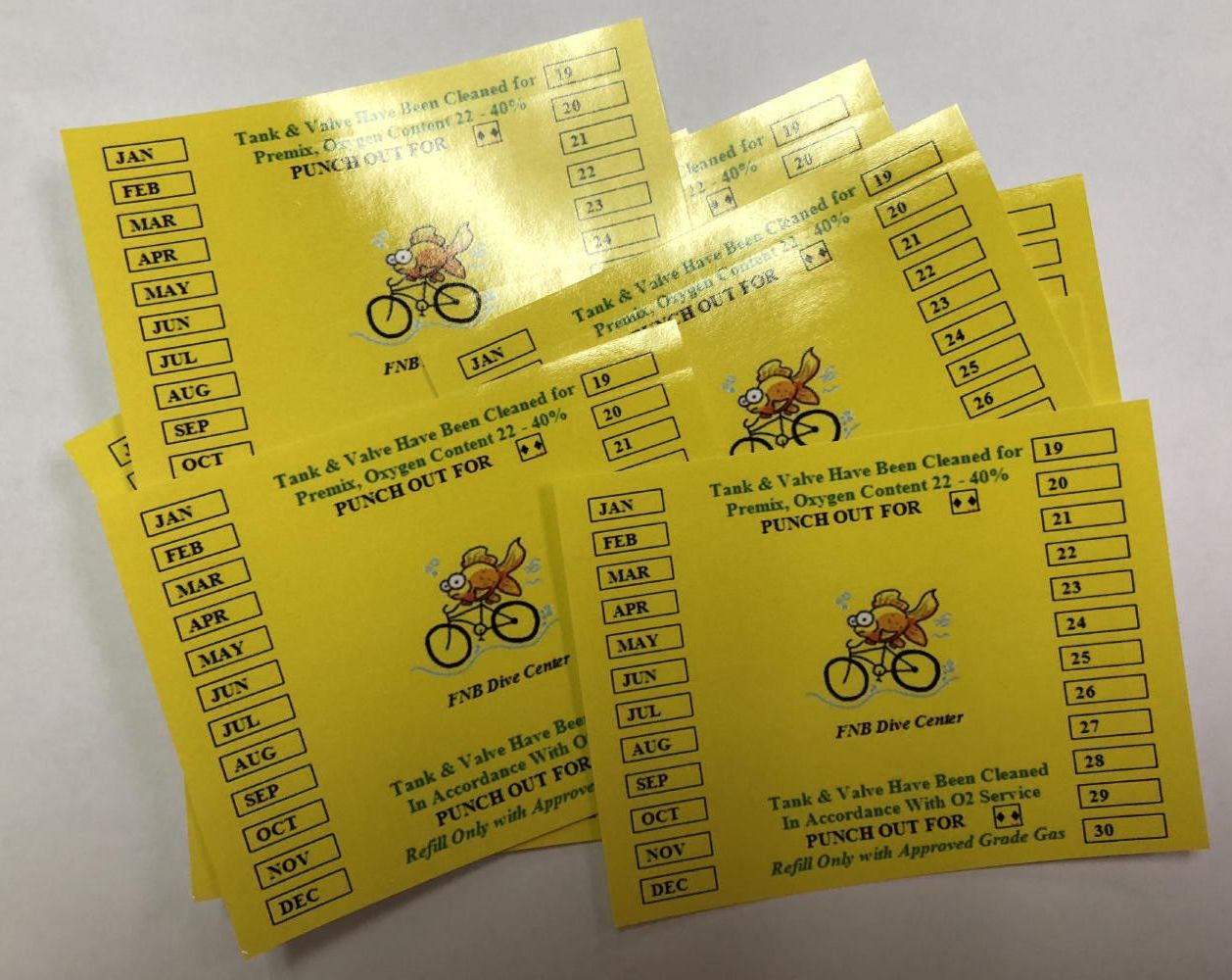 Cylinder VIP Sticker AIR/ Nitrox  ( 5 or10 ) pc pack, Choose: Silent Explorers 10 pack VIP