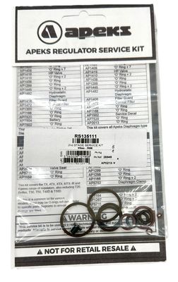 Apeks Scuba Regulator 2nd Stage Kit AP0219 - VITON