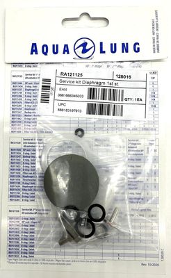 Aqau Lung Service Kit Diaphragm 1st Stage RA121125