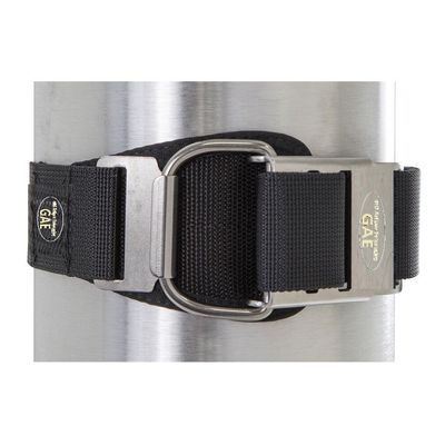 Tank Cam Strap SS Buckle &quot;Separating&quot;  - fits cylinders 6.9 - 8.0 dia