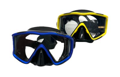 Fusion 3 Window Wrap Around Mask - Cousteau Yellow / VOIT Blue