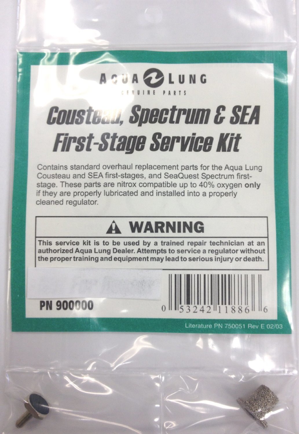 Aqau Lung Cousteau, Spectrum and SEA 1st Stage Kit 900000