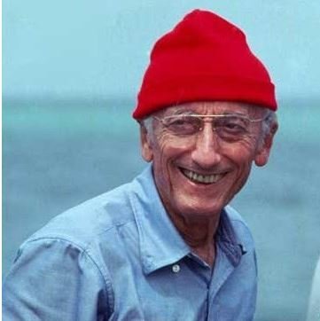 Capt Cousteau Aqau Lung Red Hat (Aqua Lung Logo)