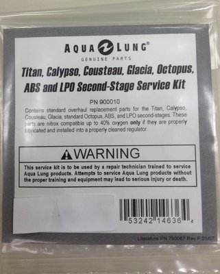 Aqua Lung Impulse & Xr2 Second Stage Service Kit #900009 for sale online 