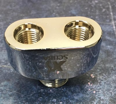 Low Pressure XS Scuba Hose Splitter Y Fitting 3/8" - 24 to 9/16"-18