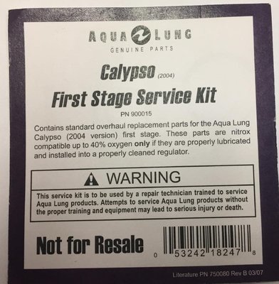Aqau Lung Calypso 2004 1st Stage Kit 900015