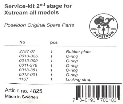Poseidon Xstream 2nd Stage Regulator Service Kit 4825