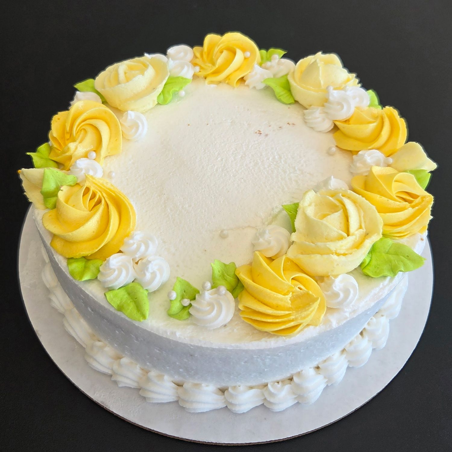 Flower Wreath Cake - Single Layer