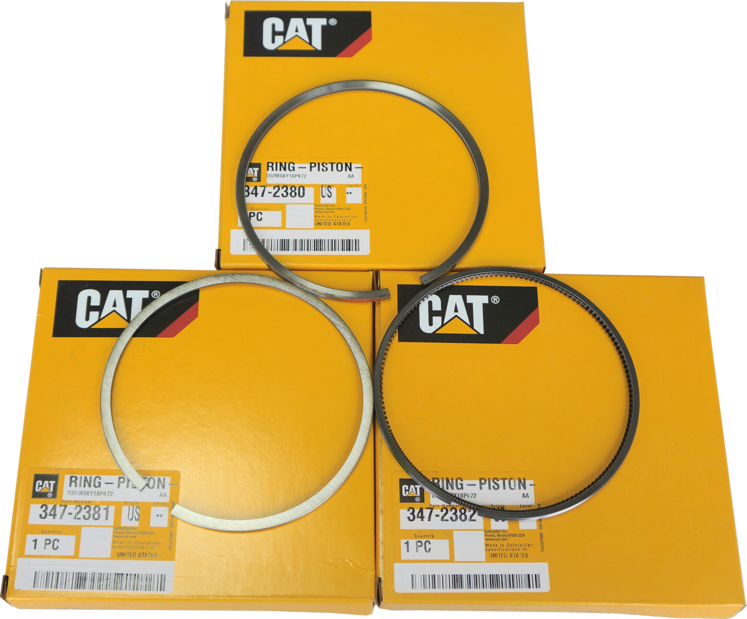 C9 Piston ring P/N 347-2382