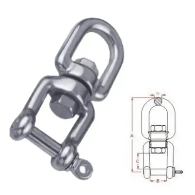 Stainless Steel Swivel, eye + Jaw