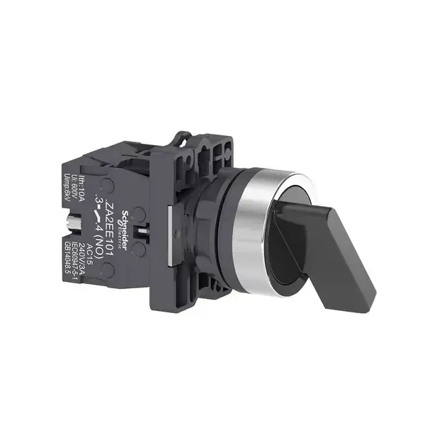 SCHNEIDER - Selector Switch, ˜22, Long Handle, 3 Positions, 2No