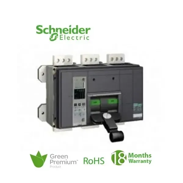 SCHNEIDER - ACB Breaker, MasterPact NW, 1600A, H1, 3 Poles, Fixed, Micrologic 2.0 E
