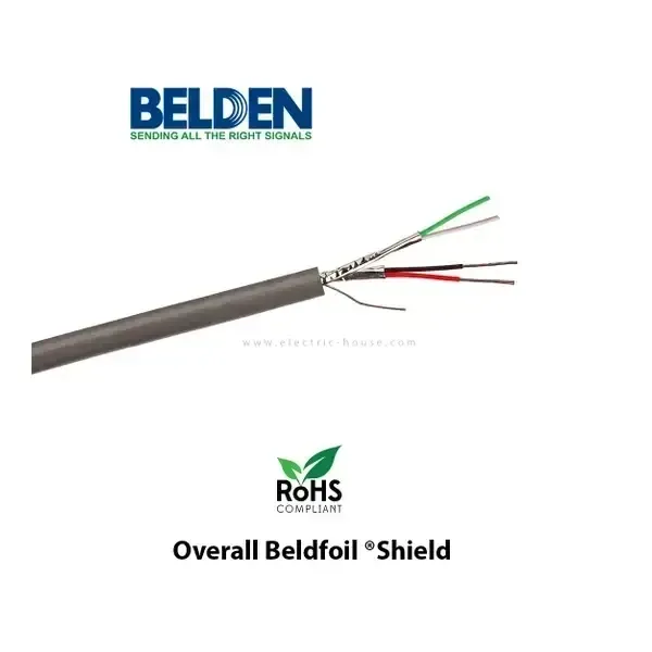 BELDEN - 2P*22 AWG TCU/PP/FS/PVC, Chrome, 305 Meters/Roll
