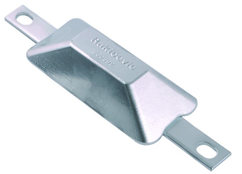 Zinc anode, victim anode flat 99.99% pure zinc victim anode wave anode hull anode-