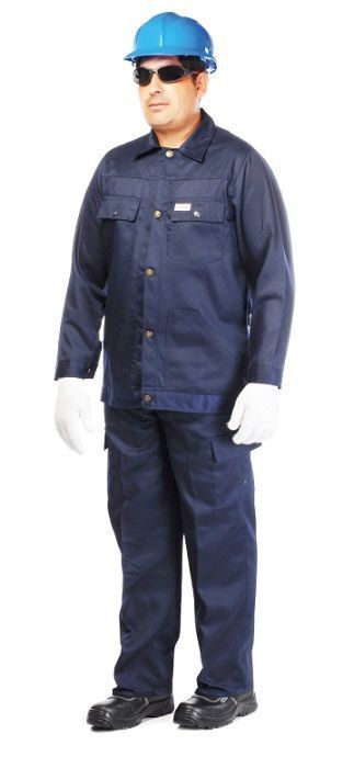 Vaultex CNV 100% Twill Cotton Uniform Pant Shirt - Navy Blue